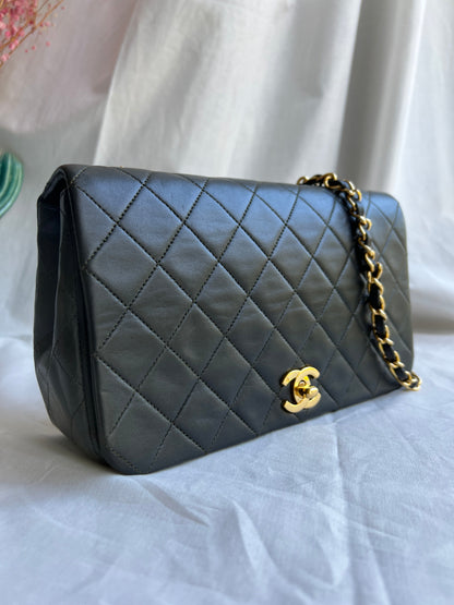 Classic Full Flap Bag in khaki green