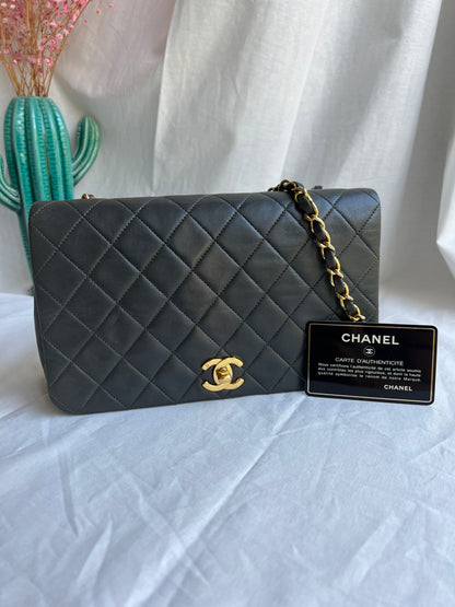 Classic Full Flap Bag in khaki green