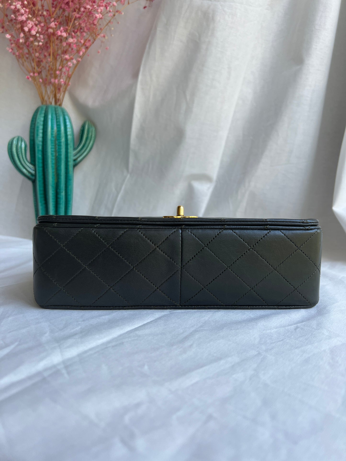 Classic Full Flap Bag in khaki green