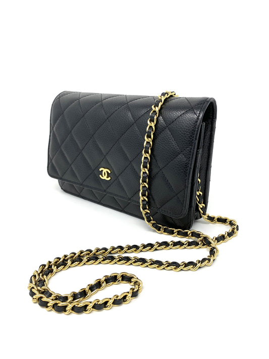 Chanel Wallet on Chain Black Caviar Leather