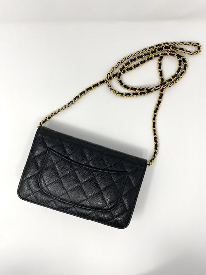 Chanel Wallet on Chain Black Caviar Leather