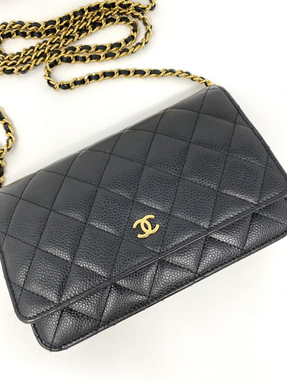 Chanel Wallet on Chain Black Caviar Leather