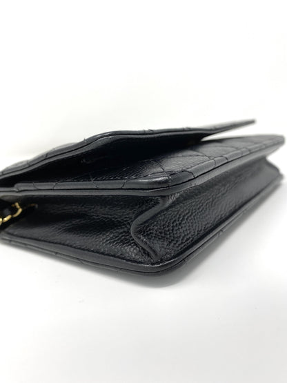 Chanel Wallet on Chain Black Caviar Leather