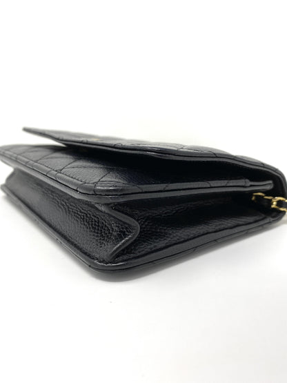 Chanel Wallet on Chain Black Caviar Leather