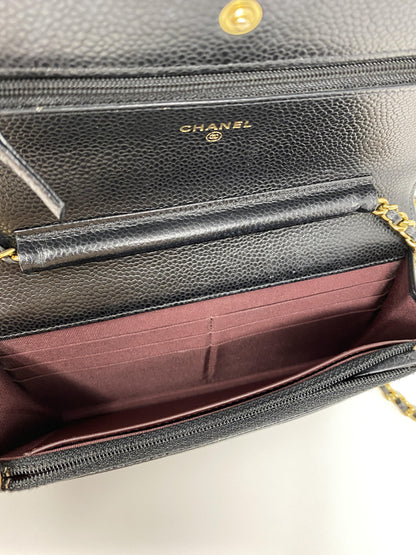 Chanel Wallet on Chain Black Caviar Leather