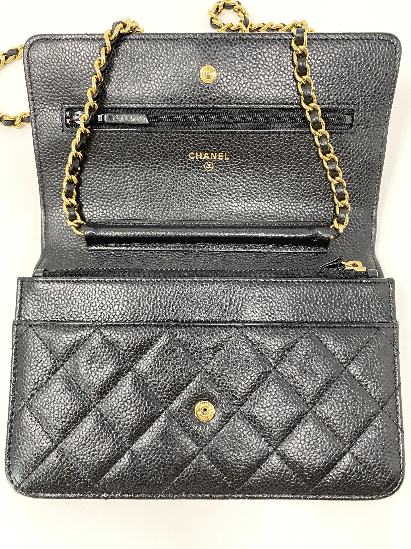 Chanel Wallet on Chain Black Caviar Leather
