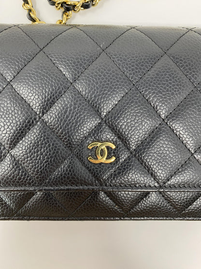 Chanel Wallet on Chain Black Caviar Leather