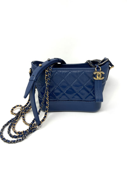Gabrielle Small Hobo Bag in Dark Blue Ombré