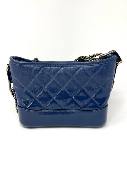 Gabrielle Small Hobo Bag in Dark Blue Ombré
