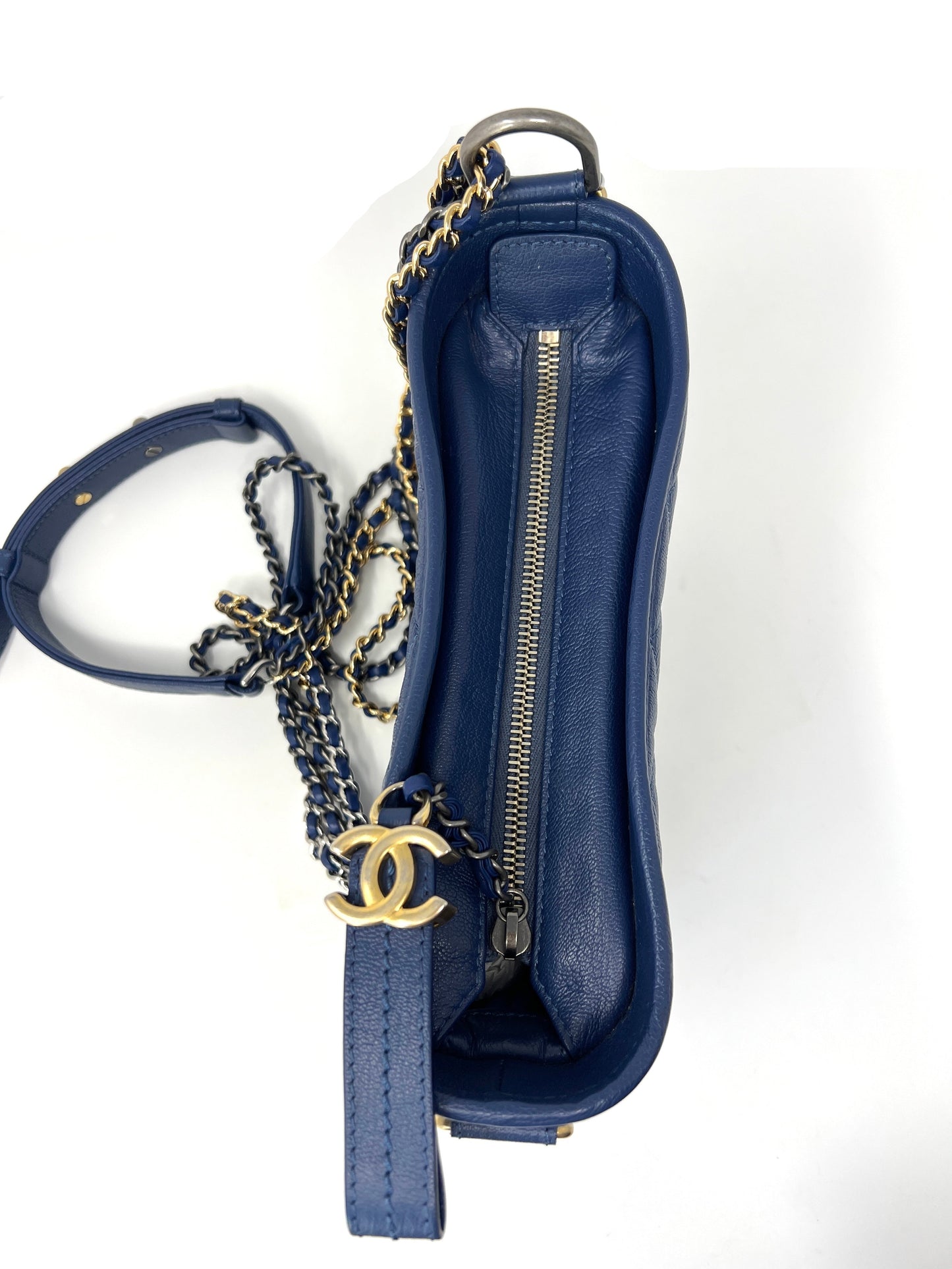 Gabrielle Small Hobo Bag in Dark Blue Ombré