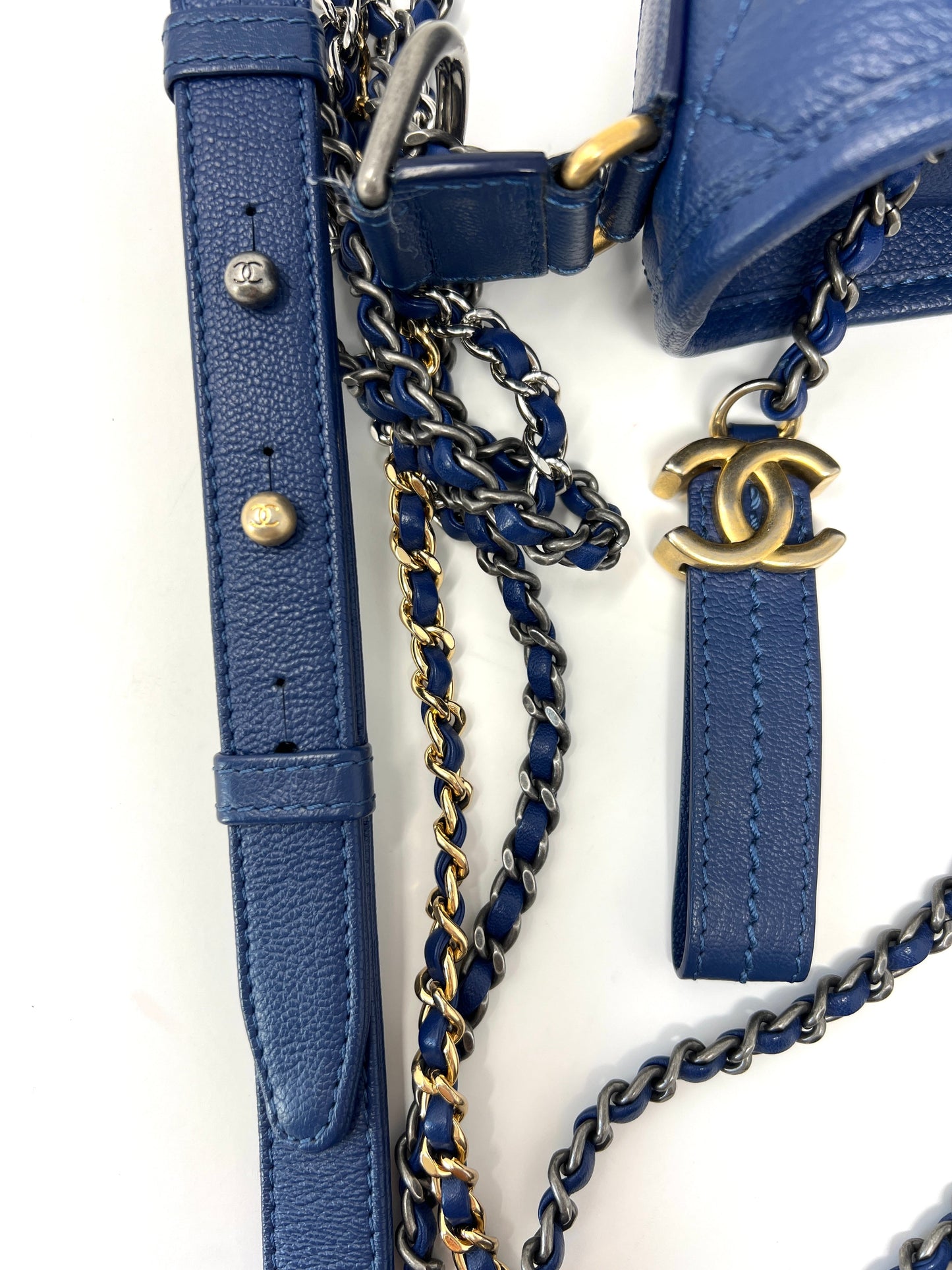 Gabrielle Small Hobo Bag in Dark Blue Ombré