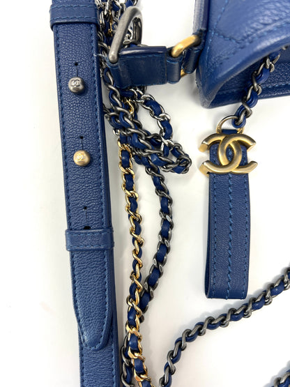 Gabrielle Small Hobo Bag in Dark Blue Ombré