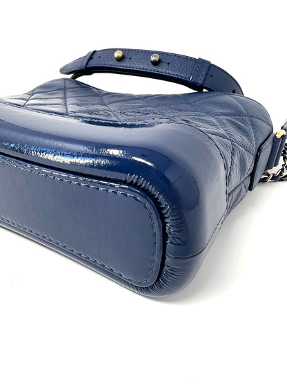 Gabrielle Small Hobo Bag in Dark Blue Ombré