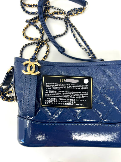Gabrielle Small Hobo Bag in Dark Blue Ombré