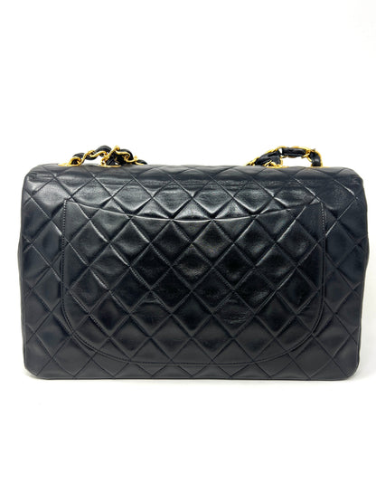 Maxi Single Flap Bag Black