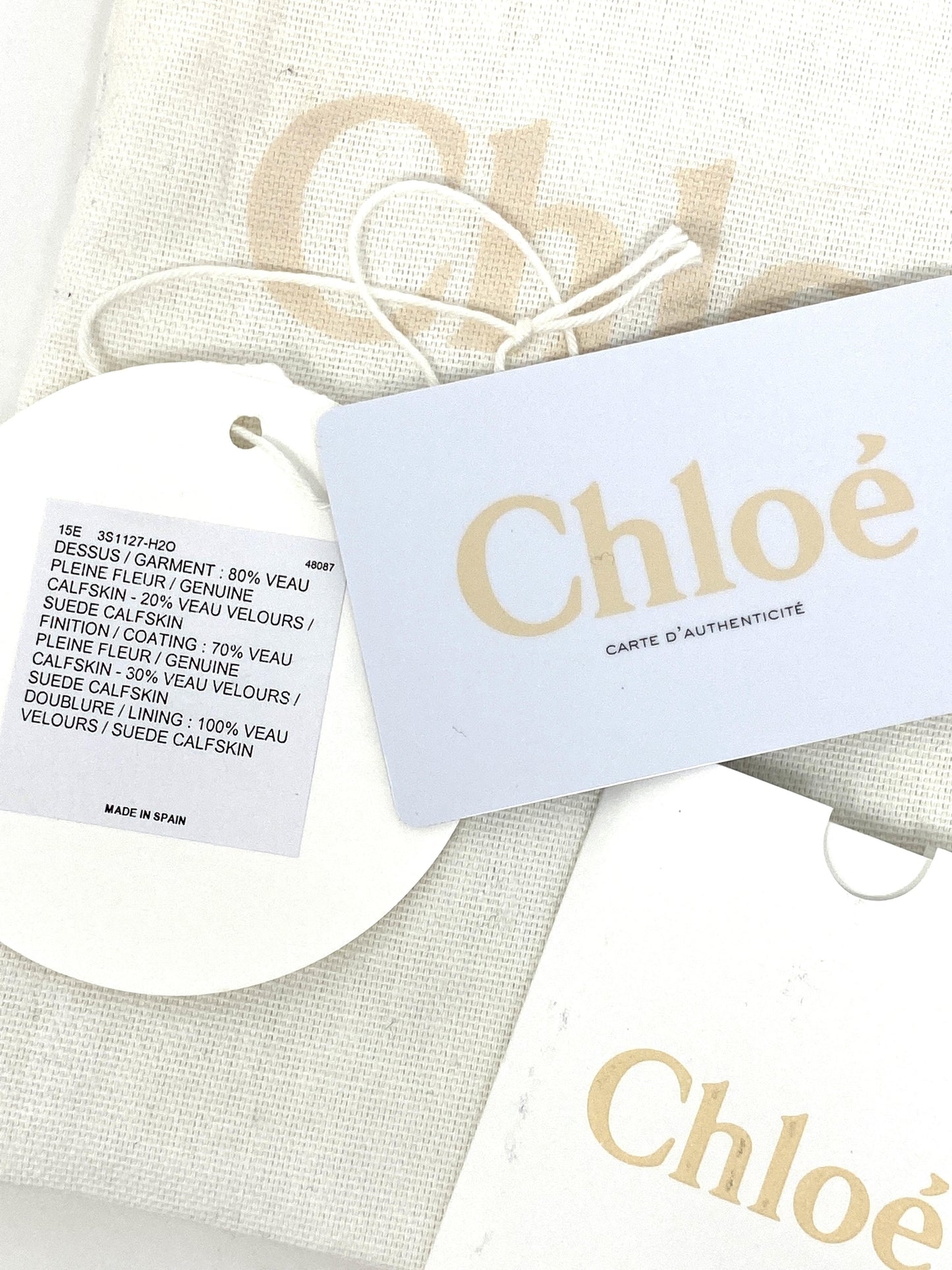 Chloé Faye small leather and suede shoulder bag in Tan