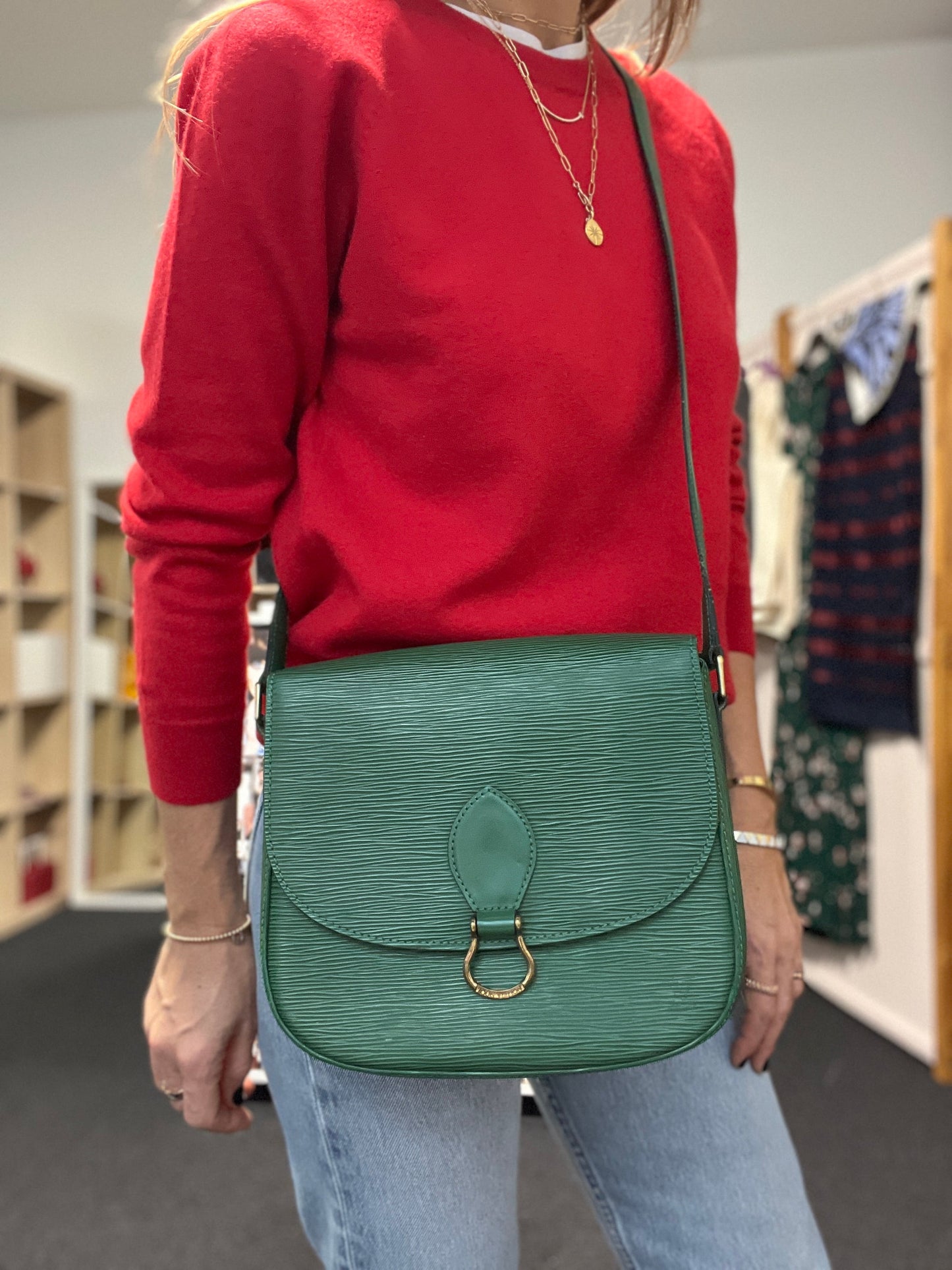 Saint Cloud in Green Epi Leather