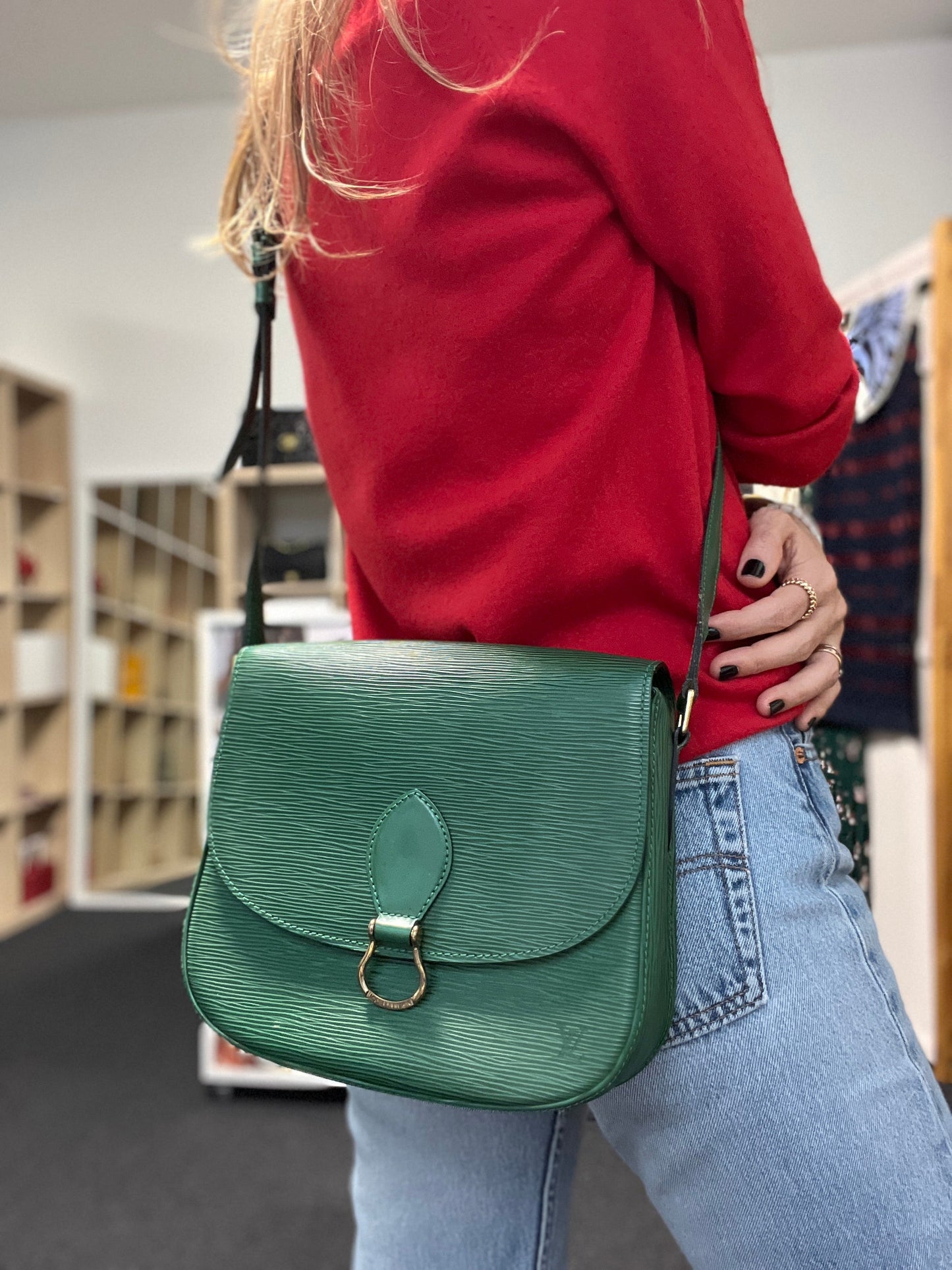 Saint Cloud in Green Epi Leather