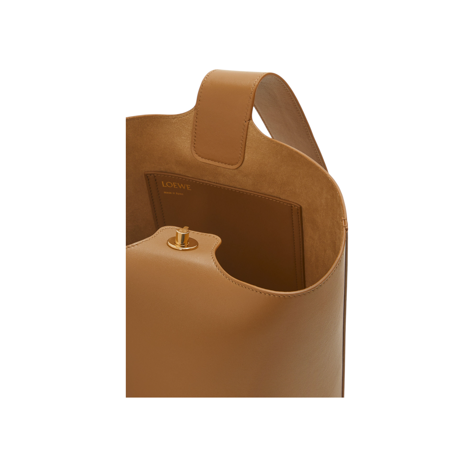 Loewe Medium Pebble Bucket Bag – Oak