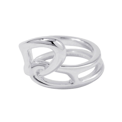 HERMES Chaine d'Ancre Punk Ring Size 58 SV925
