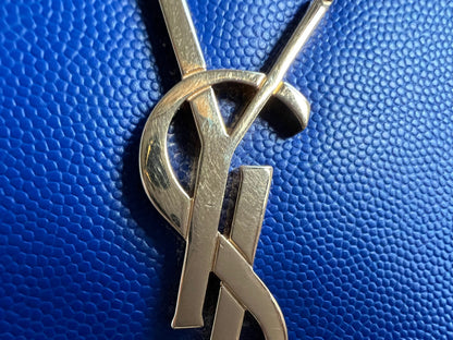 Yves Saint Laurent (YSL) Blue Medium Kate with Gold Hardware (RRP £1,625)