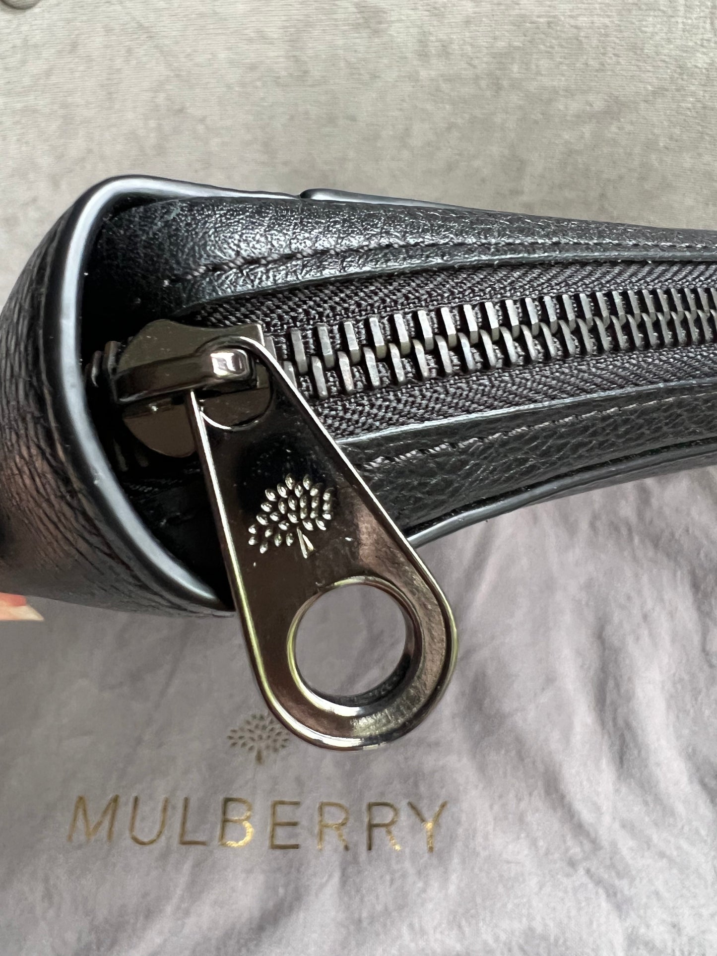 Mulberry Black Zip Around Document Folio (RRP £695)
