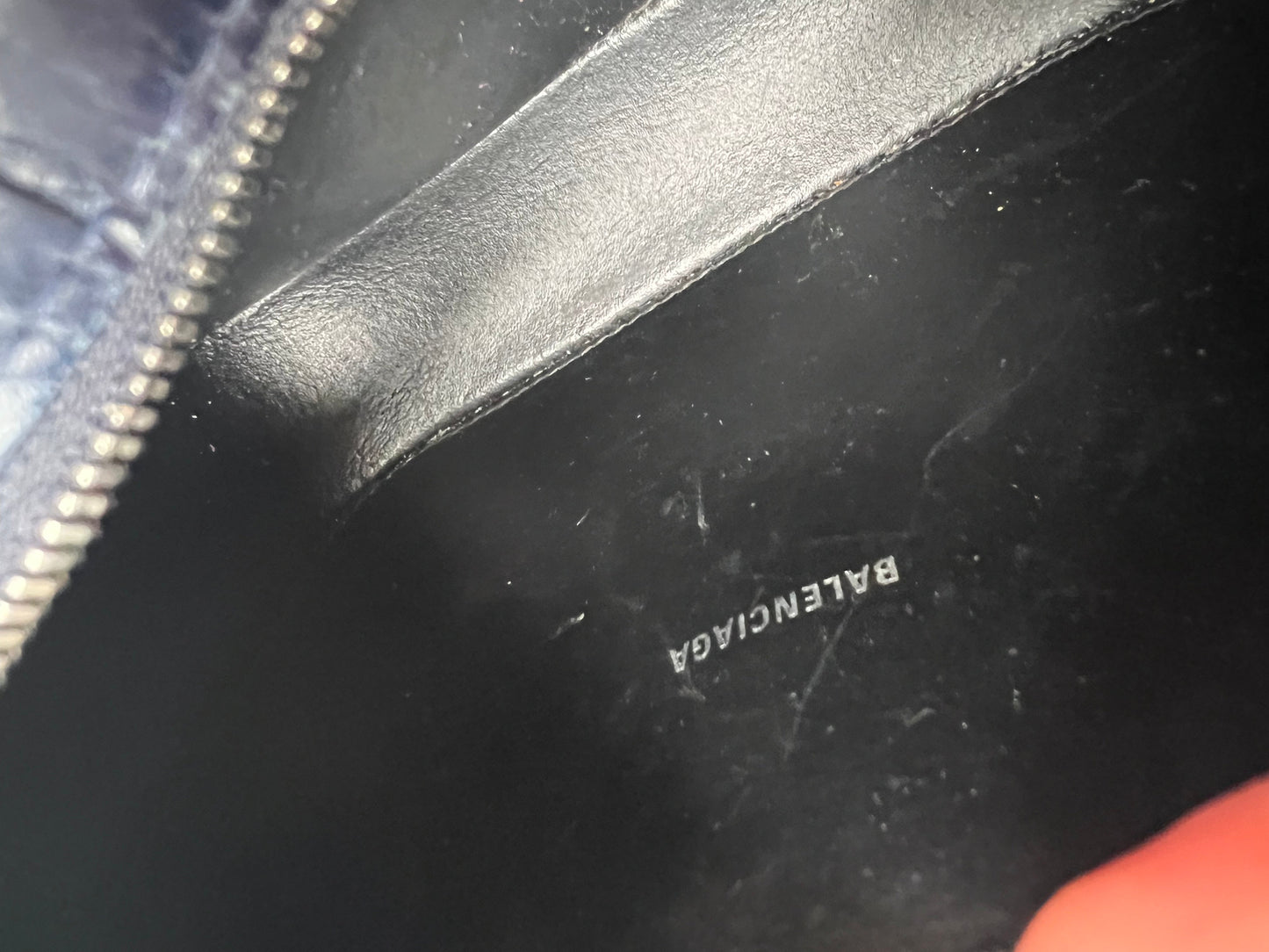 Balenciaga Blue Croc Everyday XS Camera Bag (RRP £695)
