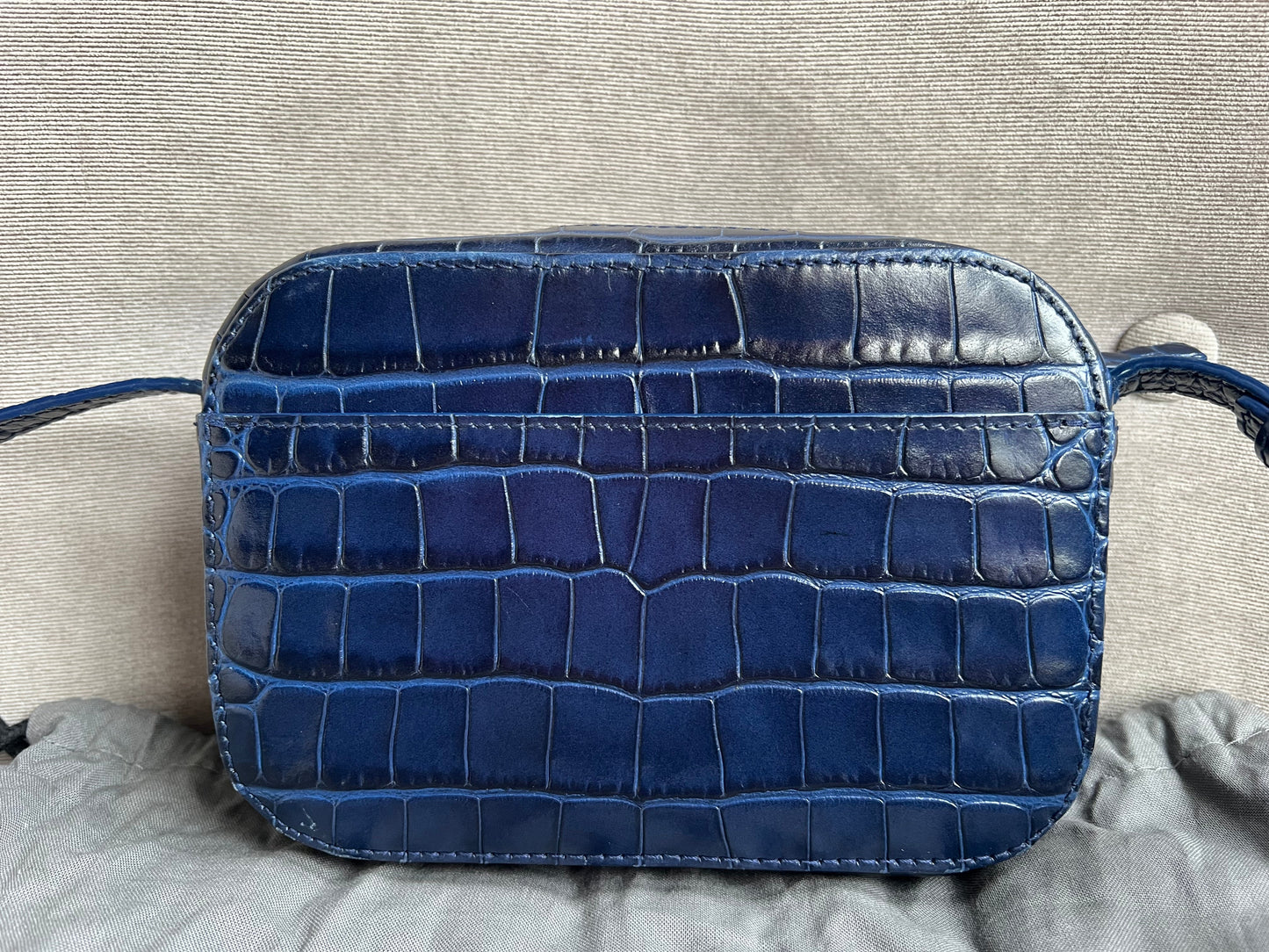 Balenciaga Blue Croc Everyday XS Camera Bag (RRP £695)
