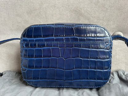 Balenciaga Blue Croc Everyday XS Camera Bag (RRP £695)