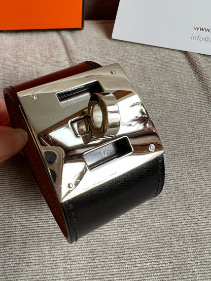 Hermes Black and Silver Dog Bracelet (RRP £600)