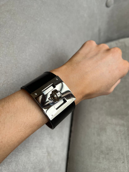 Hermes Black and Silver Dog Bracelet (RRP £600)