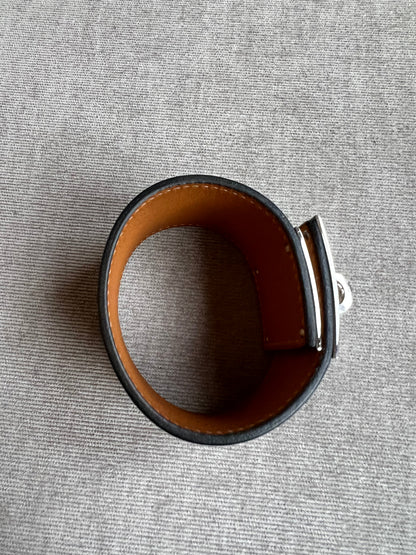 Hermes Black and Silver Dog Bracelet (RRP £600)