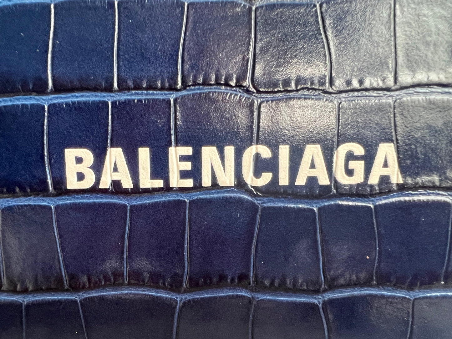 Balenciaga Blue Croc Everyday XS Camera Bag (RRP £695)