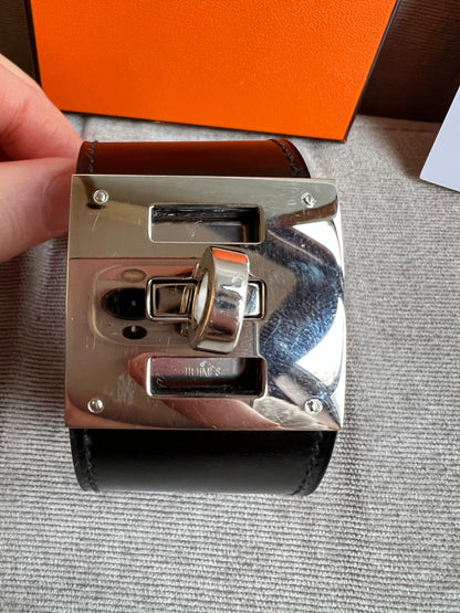 Hermes Black and Silver Dog Bracelet (RRP £600)