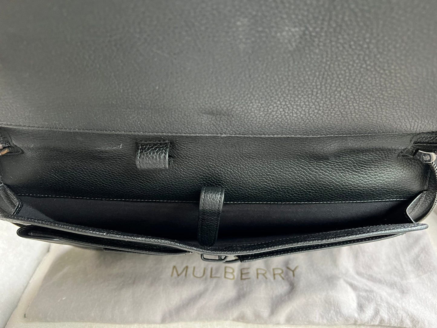 Mulberry Black Zip Around Document Folio (RRP £695)