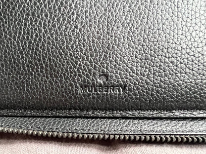 Mulberry Black Zip Around Document Folio (RRP £695)