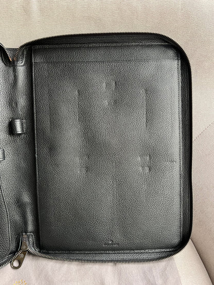 Mulberry Black Zip Around Document Folio (RRP £695)