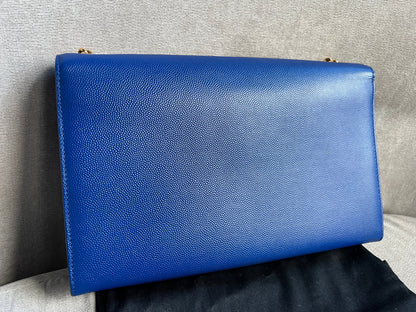 Yves Saint Laurent (YSL) Blue Medium Kate with Gold Hardware (RRP £1,625)