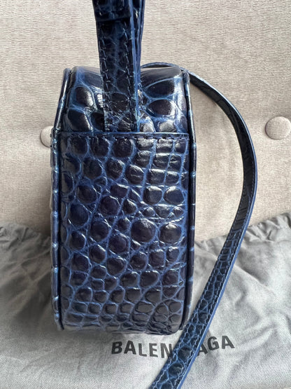 Balenciaga Blue Croc Everyday XS Camera Bag (RRP £695)