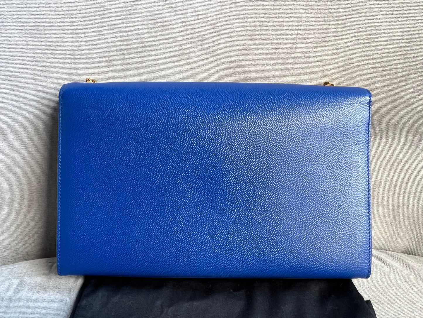 Yves Saint Laurent (YSL) Blue Medium Kate with Gold Hardware (RRP £1,625)