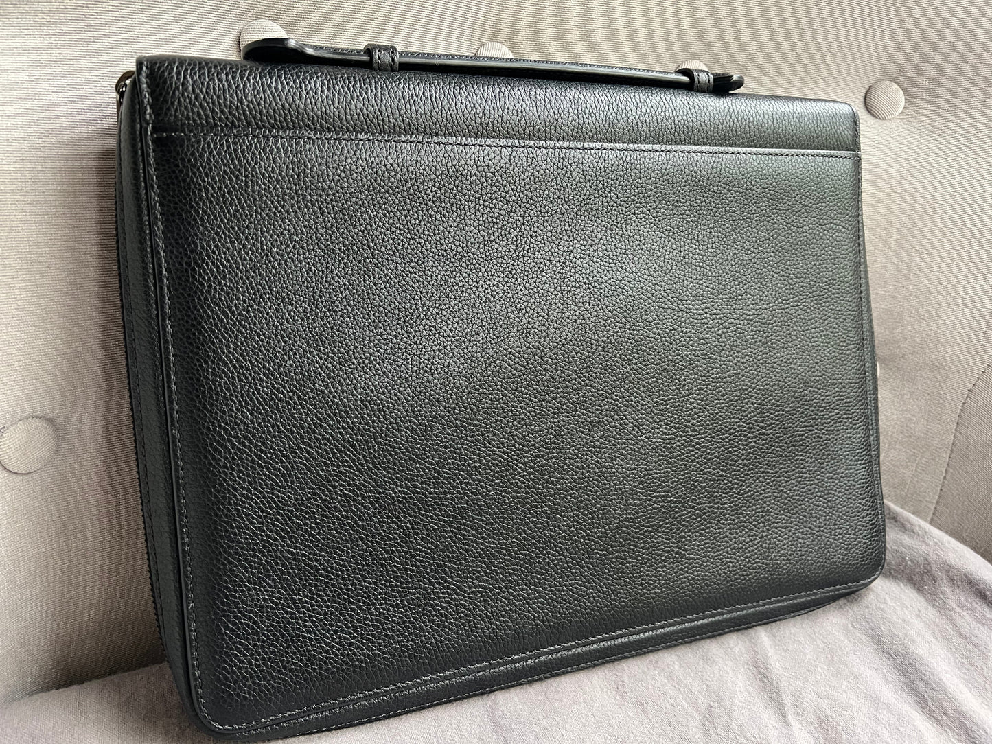 Mulberry Black Zip Around Document Folio (RRP £695)