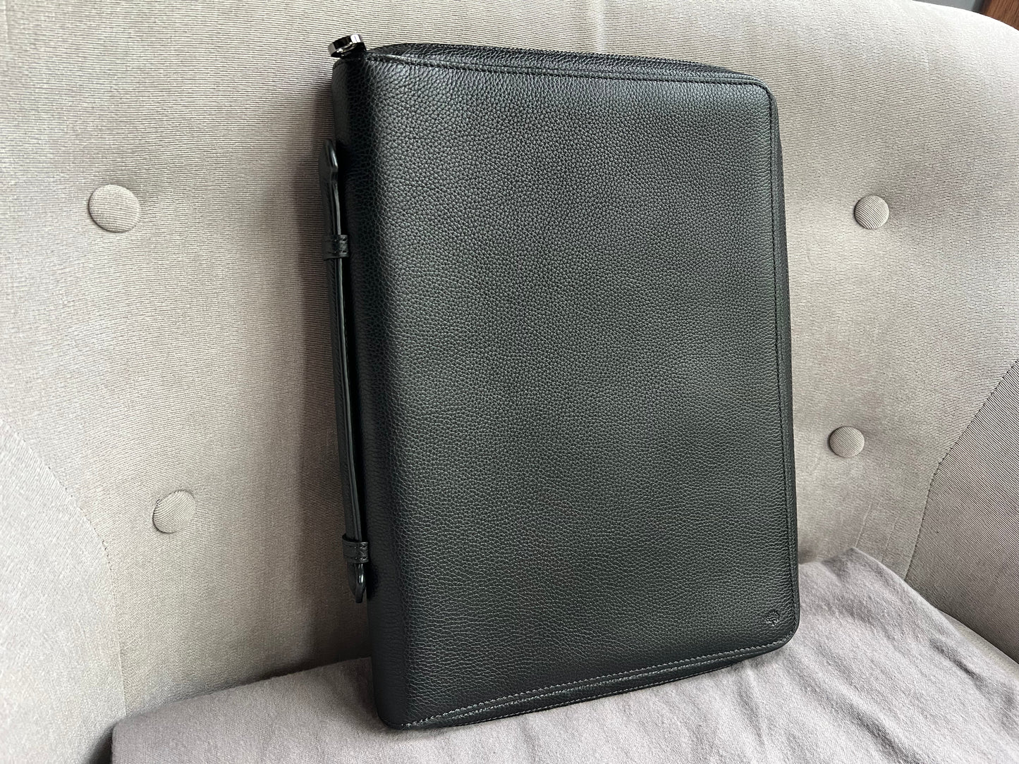 Mulberry Black Zip Around Document Folio (RRP £695)