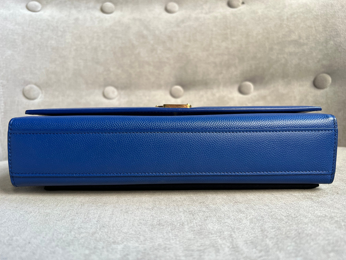 Yves Saint Laurent (YSL) Blue Medium Kate with Gold Hardware (RRP £1,625)