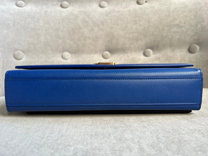 Yves Saint Laurent (YSL) Blue Medium Kate with Gold Hardware (RRP £1,625)