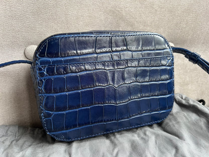 Balenciaga Blue Croc Everyday XS Camera Bag (RRP £695)