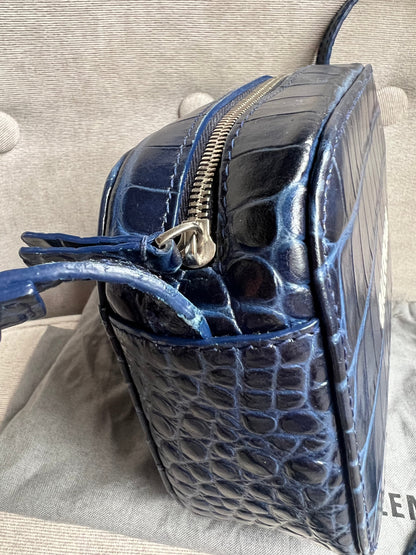 Balenciaga Blue Croc Everyday XS Camera Bag (RRP £695)