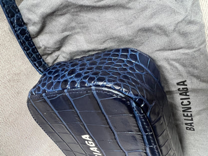 Balenciaga Blue Croc Everyday XS Camera Bag (RRP £695)