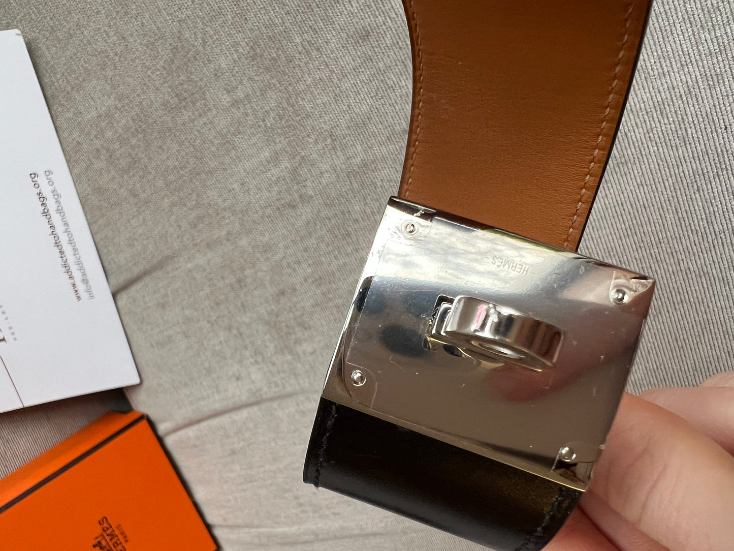 Hermes Black and Silver Dog Bracelet (RRP £600)
