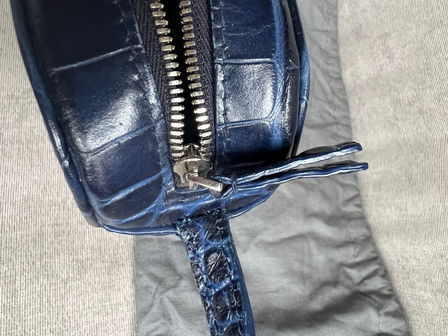 Balenciaga Blue Croc Everyday XS Camera Bag (RRP £695)