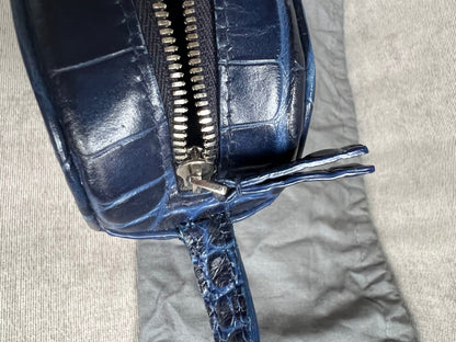 Balenciaga Blue Croc Everyday XS Camera Bag (RRP £695)